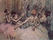 Edgar Degas Dance behind the curtain France oil painting artist